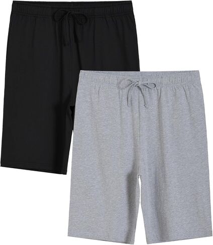 Latuza Men's Soft Cotton Pajama Shorts Lightweight Sleep Shorts with Pockets in Saudi Arabia