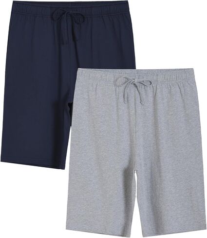 Latuza Men's Soft Cotton Pajama Shorts Lightweight Sleep Shorts with Pockets in Saudi Arabia