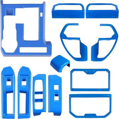 12Pcs Interior Decor for Toyota Tacoma 2024 2025 2026 Interior Accessories Dashboard Center Consoles ABS Air Vent Cover Cup Holder Window Switch Shift Panel Cover in Kuwait