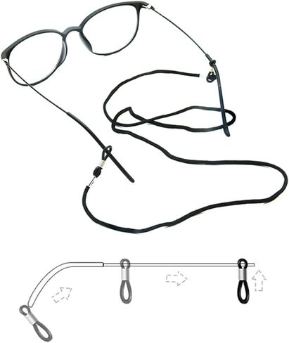 12 pcs Eyeglass Chain Eyewear Retainer Mask Holder Reading Glass Necklace Lanyard 6 Colors Eyewear Retainer Eye Glass Accessory Chain Around Neck for Men Women Kids in Saudi Arabia