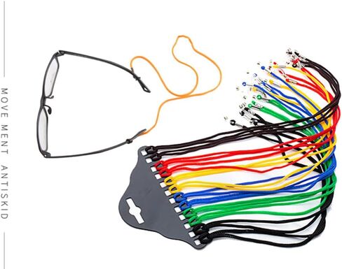 12 pcs Eyeglass Chain Eyewear Retainer Mask Holder Reading Glass Necklace Lanyard 6 Colors Eyewear Retainer Eye Glass Accessory Chain Around Neck for Men Women Kids in Saudi Arabia