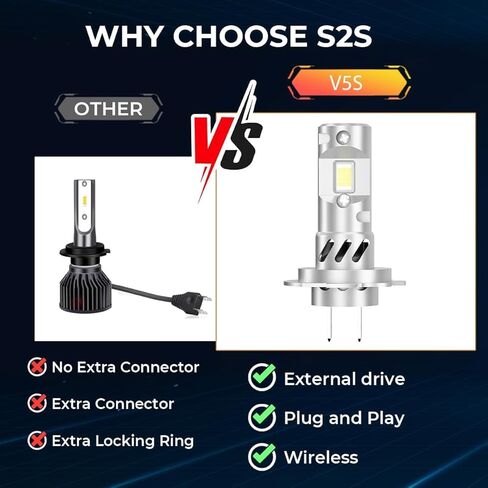 Fit for Hyundai Elantra 2001 2002 2003 2004 2005 2006 H1 H7 Light Bulbs Combo, H1 High Beam + H7 Low Beam 80,000LM 6500K Cool White, 1:1 Design, 3-Minute Plug & Play Installation, Pack of 4 in Saudi Arabia