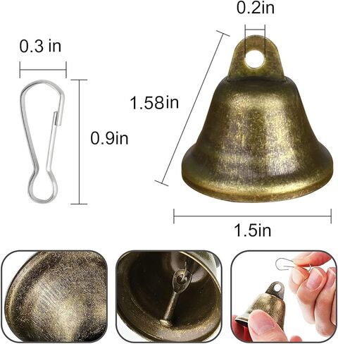 (30 pcs) Witch Bell DIY Hanging Wind Chime, Evil-Warding Item, Negative Energy Cleanser, Witch Supplies, for Protection, Handmade Witch Bell, Witchcraft Magic Wind Chime in Saudi Arabia
