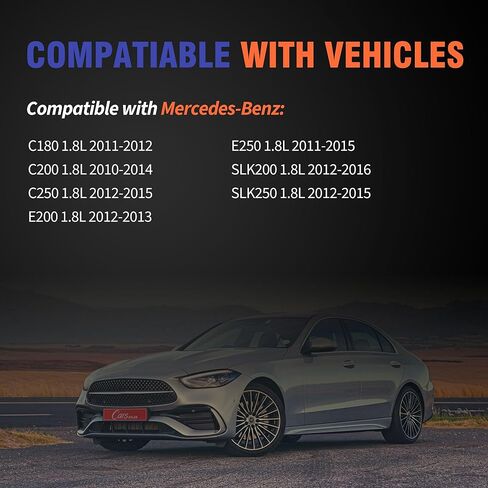 HiSport صمام غطاء طوقا الختم 2710161221 - متوافق مع مرسيدس بنز C180 2011-2012 C200 2010-2014 C250 2012-2015 E200 2012-2013 E250 2011-2015 SLK200 2012-2016 SLK250 2012-2015 1.8 لتر in Kuwait