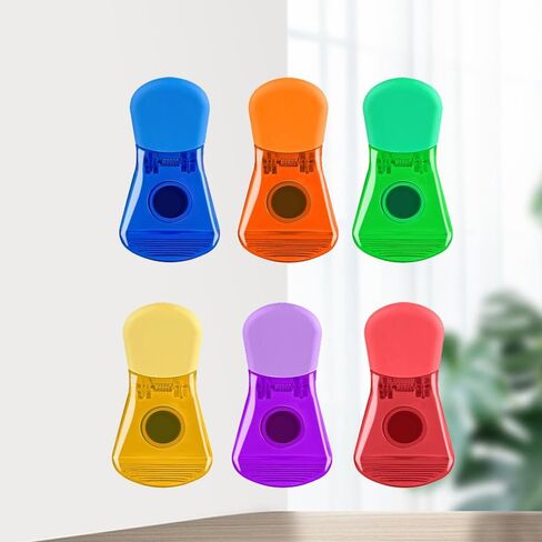 6-Pack Food Bag Sealing Clips, Plastic with Magnet, Air-Tight for Kitchen Storage in Saudi Arabia