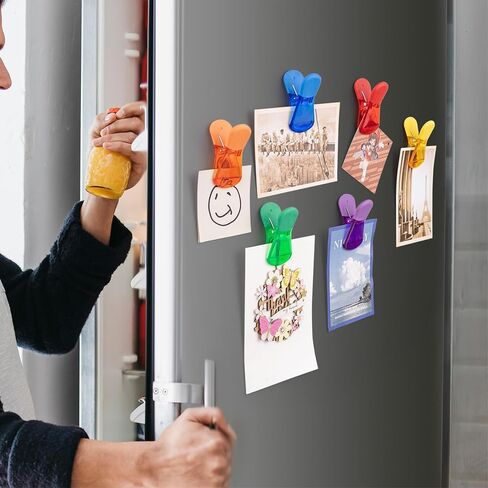 6-Pack Food Bag Sealing Clips, Plastic with Magnet, Air-Tight for Kitchen Storage in Saudi Arabia