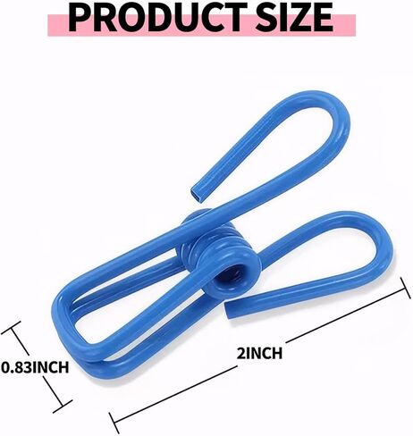 10 Pack, Colorful Multi-Purpose Clothes Clip, Fixed Photo Clip for Holding Food Bags, chip Bags, Paper, Photos, Random Color in Saudi Arabia