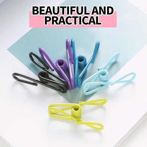 10 Pack, Colorful Multi-Purpose Clothes Clip, Fixed Photo Clip for Holding Food Bags, chip Bags, Paper, Photos, Random Color in Saudi Arabia