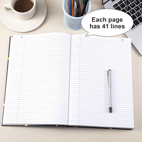 Colarr Black Ledger Book 8-5/8 x 14-1/8 Inches Accounting Ledger Book 500 Pages Accounting Notebook for Bookkeeping Tracking Money, Expenses in Saudi Arabia