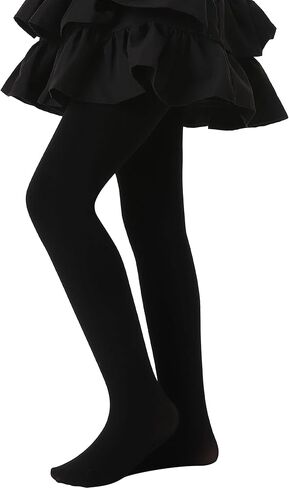 جوارب طويلة مبطنة بالصوف للفتيات من DancMolly، سراويل ضيقة دافئة ومريحة للشتاء للأطفال، مقاسات متعددة in Kuwait