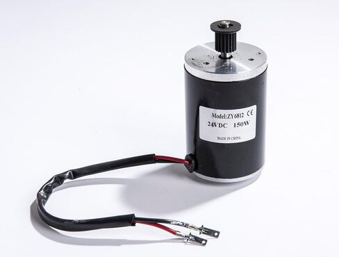 HiGear 150W Watt 24V Pulley with 16T Volt DC Brush Electric Motor #25 Chain 11T Sprocket Unite ZY6812 f Razor Scooter DIY Kids Kart 150-GM150115 Works with 12V by Alfa Wheels (150W 3M Pulley 16T) in Saudi Arabia