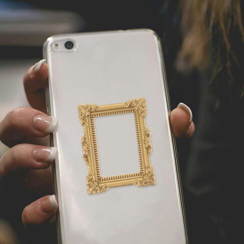 HOMSFOU 6pcs Mini Resin Picture Frames - Vintage Miniature Photo Frames for Doll House, DIY Crafts & Phone Case Decor in Saudi Arabia