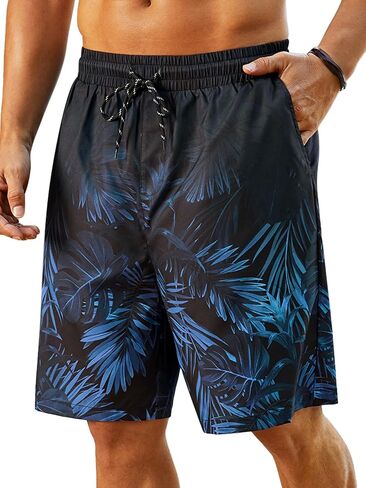 Hardaddy Men's Swim Trunks Quick Dry Bathing Suit Swimming Board Shorts Mesh Lining Hawaiian Beach Swimwear with Pockets in Saudi Arabia
