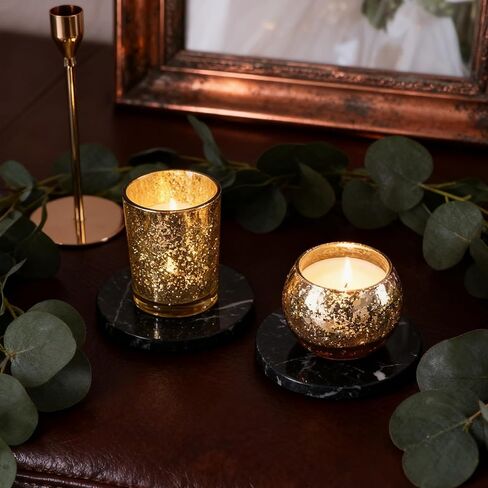 12 قطعة من حوامل الشموع الذهبية المتنوعة، حوامل شموع Tealight لقطع الطاولة المركزية، المنزل، حفل الزفاف، عيد الميلاد، عيد الميلاد، ديكور طاولة حفلات عيد الشكر (12، ذهبي) in Kuwait