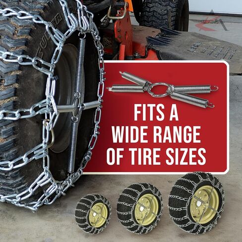The ROP Shop Pair of Chain Tensioners for 13x5x6, 15x6x6, 16x6.5x8 Yard Garden Tractor Tires in Saudi Arabia