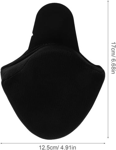Universal Half Helmet Ear Pads 6.7x4.9in for Winter Warmth Detachable Helmet Ear Covers with Lining for Motorcycle Skiing and Cycling Cold Weather Gear Black in Saudi Arabia