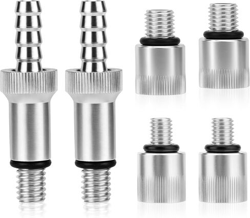 6pcs Lower Unit Gear Oil Pump Adapters, Lower Unit Pump Adapters Including Swivel Joints & Male Joints for Most Boat Outboard Motors Standard Bottles in Saudi Arabia