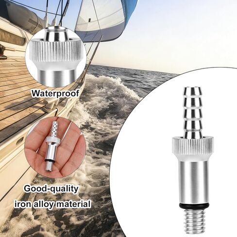 6pcs Lower Unit Gear Oil Pump Adapters, Lower Unit Pump Adapters Including Swivel Joints & Male Joints for Most Boat Outboard Motors Standard Bottles in Saudi Arabia