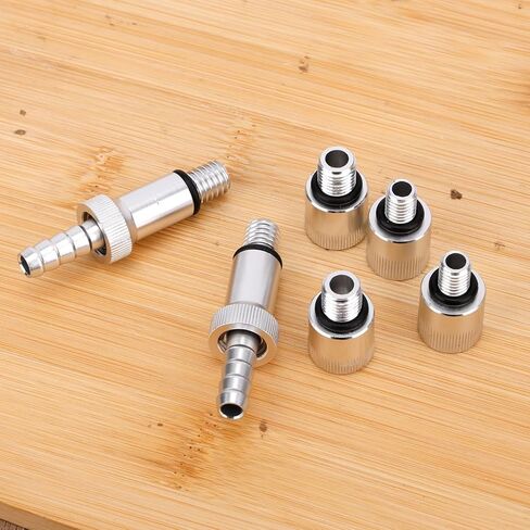 6pcs Lower Unit Gear Oil Pump Adapters, Lower Unit Pump Adapters Including Swivel Joints & Male Joints for Most Boat Outboard Motors Standard Bottles in Saudi Arabia