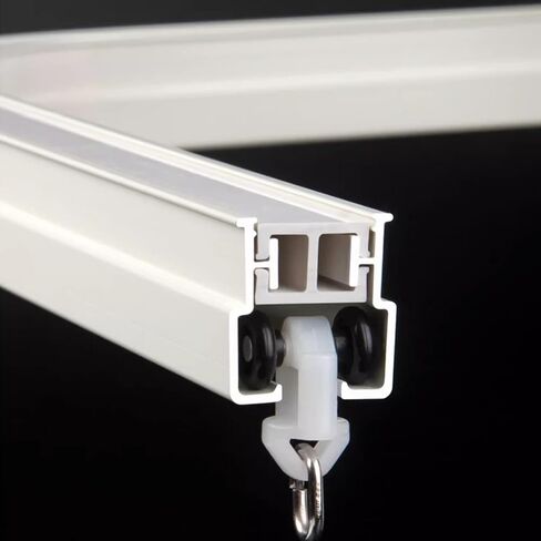 Curtain Track, Heavy Duty Ceiling Tracks Aluminum Alloy,Bathroom Curtain Track (Size : 100cm) in Saudi Arabia