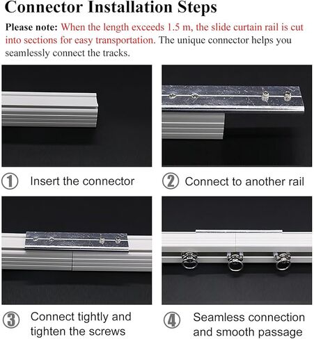 Curtain Track, Heavy Duty Ceiling Tracks Aluminum Alloy,Bathroom Curtain Track (Size : 100cm) in Saudi Arabia