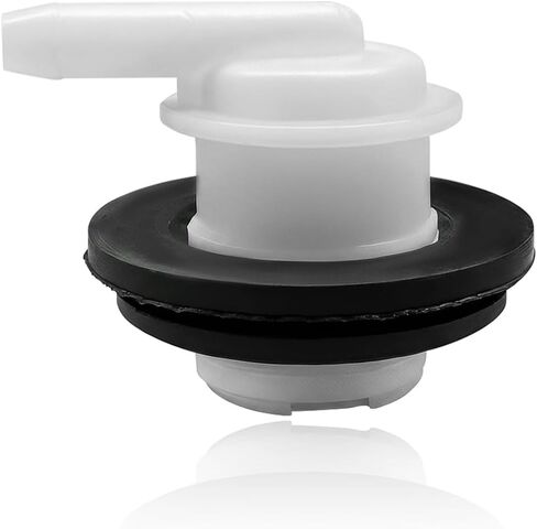 Car Fuel Tank Vent Plug, Gas Can Ventilation Valve & Grommet Set, Universal Automotive Fuel Tank Vent Valve Hole Plug, Fit for Trucks, SUVs, Cars (White) in Saudi Arabia
