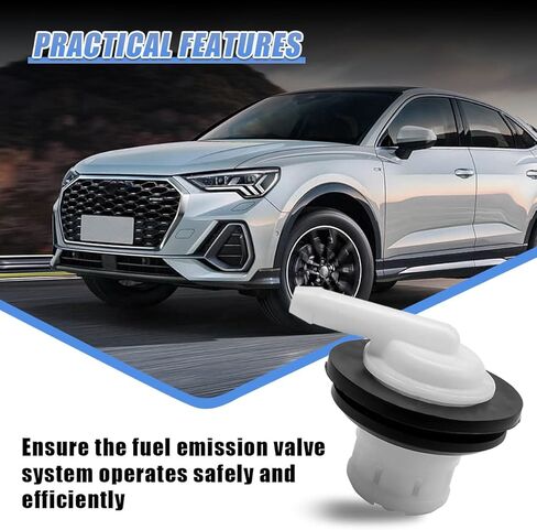 Car Fuel Tank Vent Plug, Gas Can Ventilation Valve & Grommet Set, Universal Automotive Fuel Tank Vent Valve Hole Plug, Fit for Trucks, SUVs, Cars (White) in Saudi Arabia
