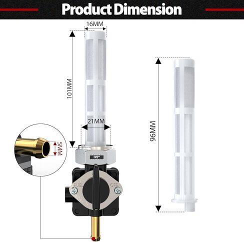 1PZ PSO-SX5 صمام الوقود بيتكوك 22 مللي متر مخرج مستقيم لاستبدال هارلي سبورتستر 883 XL883 XLH883 سبورتستر 1200 XL1200 XLH1200 1995-2006 in Kuwait