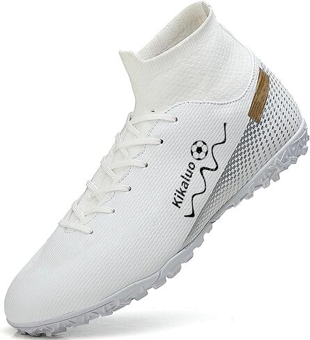 Men's Soccer Shoes Football Cleats High-Tops Lace-Up Non-Slip Spikes Athletic Baseball Sneaker in Saudi Arabia