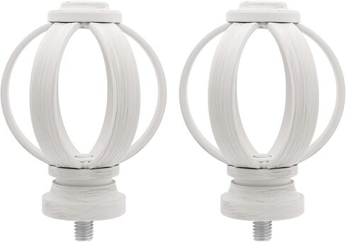 BLASTHOME Luxury Modern Crown Finials – Fits Only Signature Collection Curtain Rods (Rod Not Included) – Premium Quality, Heavy Metal – Set of Two – Oil Rubbed Bronze in Saudi Arabia