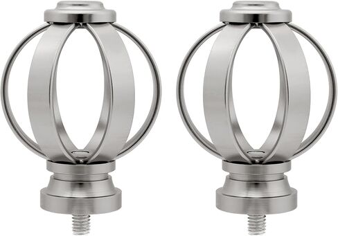 BLASTHOME Luxury Modern Crown Finials – Fits Only Signature Collection Curtain Rods (Rod Not Included) – Premium Quality, Heavy Metal – Set of Two – Oil Rubbed Bronze in Saudi Arabia