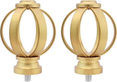 BLASTHOME Luxury Modern Crown Finials – Fits Only Signature Collection Curtain Rods (Rod Not Included) – Premium Quality, Heavy Metal – Set of Two – Oil Rubbed Bronze in Saudi Arabia