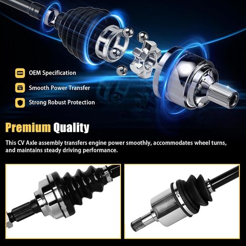 2PCS Front CV Axle Shaft Assembly Compatible with Honda Civic 1.8L L4 2006 2007 2008 2009 2010 2011, Driver and Passenger Side, ‎NCV36568, NCV36569 in Kuwait