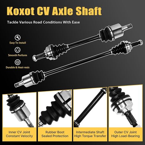 2PCS Front CV Axle Shaft Assembly Compatible with Honda Civic 1.8L L4 2006 2007 2008 2009 2010 2011, Driver and Passenger Side, ‎NCV36568, NCV36569 in Kuwait
