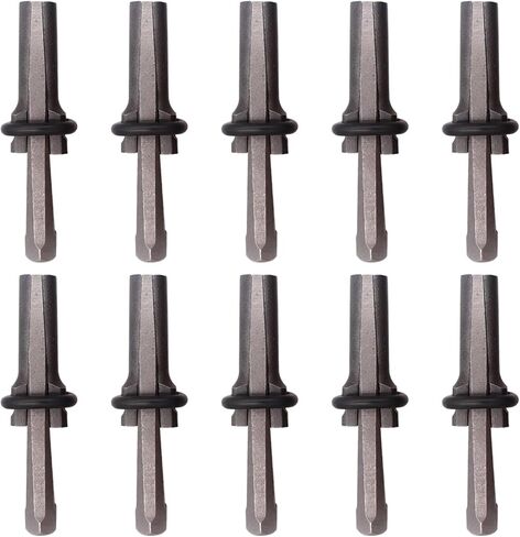 0.6 In Stone Splitter, 10 Pcs Rock Splitting Wedges With Wedge And Feather, Heavy Duty Hardened Steel Hand Tool For Stone, Concrete, Rock Splitting in Saudi Arabia