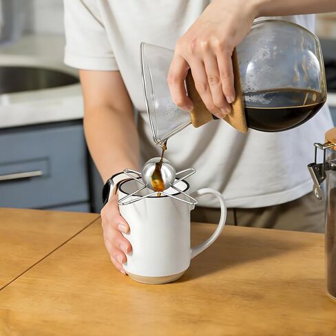 6 In Stainless Steel Cooling Ball, For Coffee, Undiluted Chill, With Stand, Reusable in Saudi Arabia