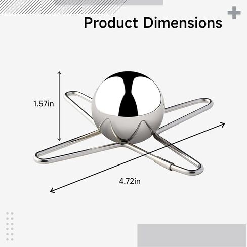 6 In Stainless Steel Cooling Ball, For Coffee, Undiluted Chill, With Stand, Reusable in Saudi Arabia