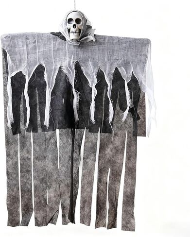 هيكل عظمي معلق للهالوين، 23.6 × 33.5 بوصة، شبح مخيف مع ديكور واقعي ومخيف للمنزل المسكون، داخلي وخارجي in Saudi Arabia