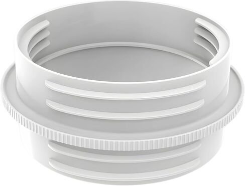 Ac Hose Connector, 5 In/5.9 In For Portable Ac Units, Dual Thread, White Plastic in Saudi Arabia