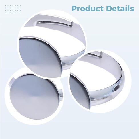 Adjustable Ring Blanks 10 Pcs, Ring Base With Flat Pad For Jewelry Making, 0.5 In Pad Metal Ring Blanks, Diy Crafting in Saudi Arabia