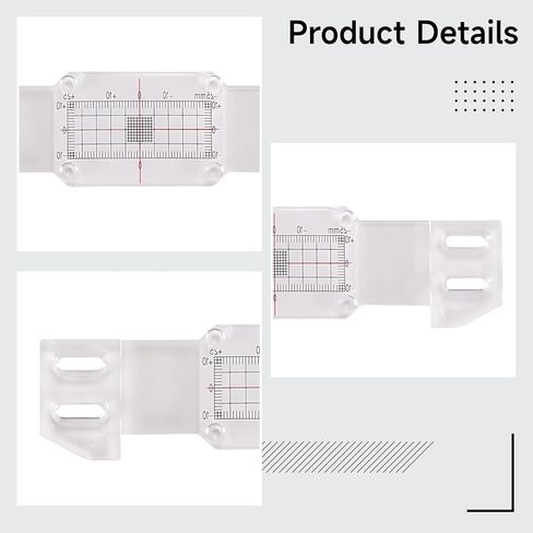 Acrylic Concrete Crack Gauge, 3.9 X 1.2 X 0.4 In Crack Monitor With Millimeter Scale, Corner Alignment, For Building in Saudi Arabia