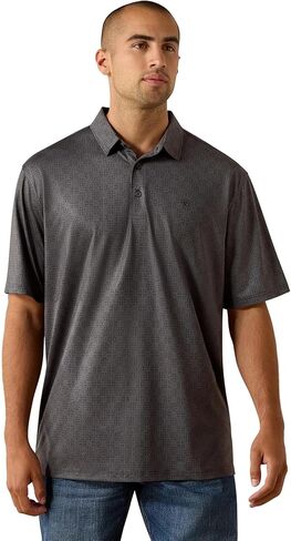 ARIAT Mens Printed 360 Airflow Classic Fit Polo in Saudi Arabia