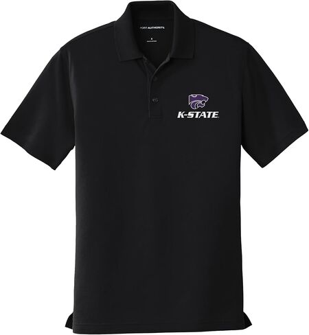 Kansas State University Men's Short Sleeve Performance Polo with K-State Powercat Logo in Saudi Arabia