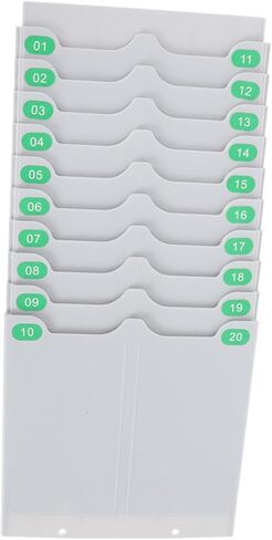 NOLITOY Retractable Attendance Cards Holder with Wall-Mounted Cards Slot Rack for Office Attendance Machines Lightweight Sturdy Design Easy Installation Space-Saving Organizer in Saudi Arabia