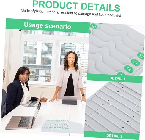 NOLITOY Retractable Attendance Cards Holder with Wall-Mounted Cards Slot Rack for Office Attendance Machines Lightweight Sturdy Design Easy Installation Space-Saving Organizer in Saudi Arabia