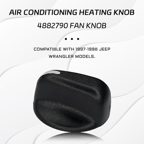 AC Heater Control Knob, Blower Control Switch Knob Button for 1997 1998 Jeep Wrangler TJ, Dashboard AC Climate Air Conditioning Fan Control Switch knobs Replacement 4882790, Car Accessories in Saudi Arabia