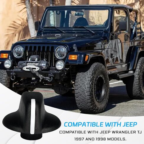 AC Heater Control Knob, Blower Control Switch Knob Button for 1997 1998 Jeep Wrangler TJ, Dashboard AC Climate Air Conditioning Fan Control Switch knobs Replacement 4882790, Car Accessories in Saudi Arabia