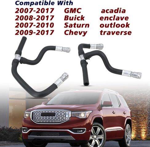 Engine Heater Hose Compatible With 2007-2017 GMC Acadia,2009-2017 Chevy Traverse,2007-2010 Saturn Outlook,2008-2017 Buick Enclave Replace#20765678 25862087 25862088 626-562 in Saudi Arabia