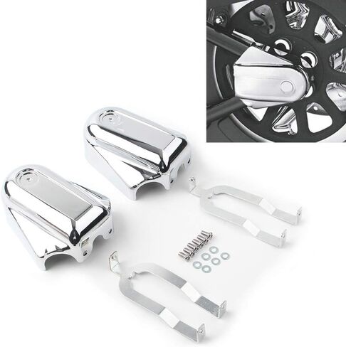 GZYF دراجة نارية كروم بار درع المحور الخلفي يغطي غطاء Swingarm لـ Harley for Softail FLSTC FLSTN 2008 2009 2010 2011 2012 2013 2014 2015 2016 2017 2018، أسود in Kuwait