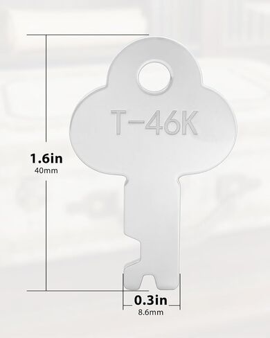 4-Pack T-46K Trunk Lock Keys Replacement for G1 G3 Series Vintage Trunk Locks Antique Steamer Trunks Also Fits 3815 3835 Series Locks Backup Keys for Old-Style Suitcases in Kuwait